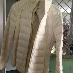 White Michael Kors puffer jacket